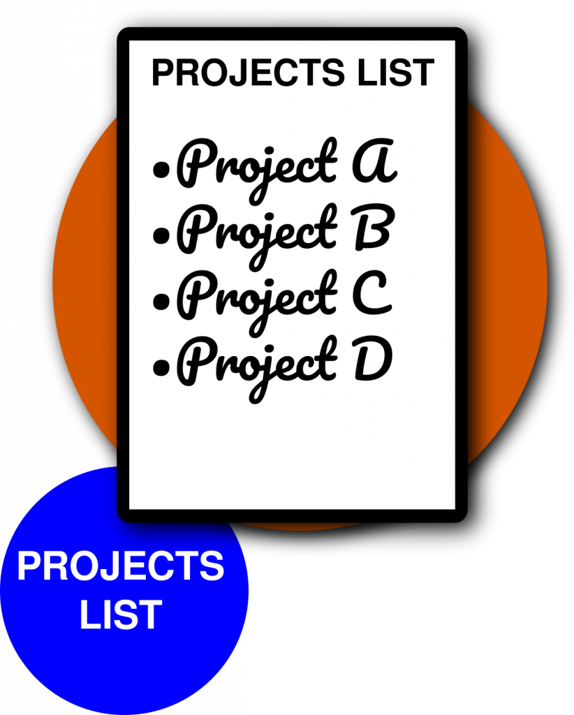 Projects List Module GTD