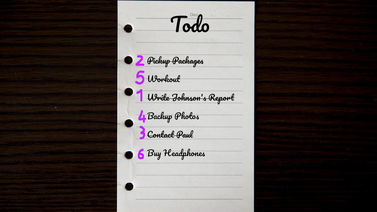 Daily Todo List GTD