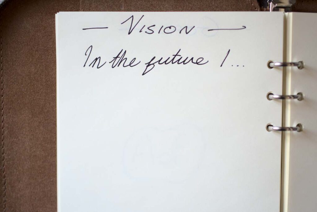 Vision in notebook GTD