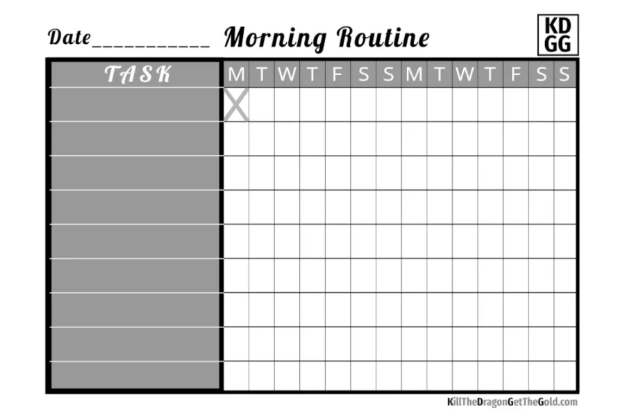 Morning Routine Checklist