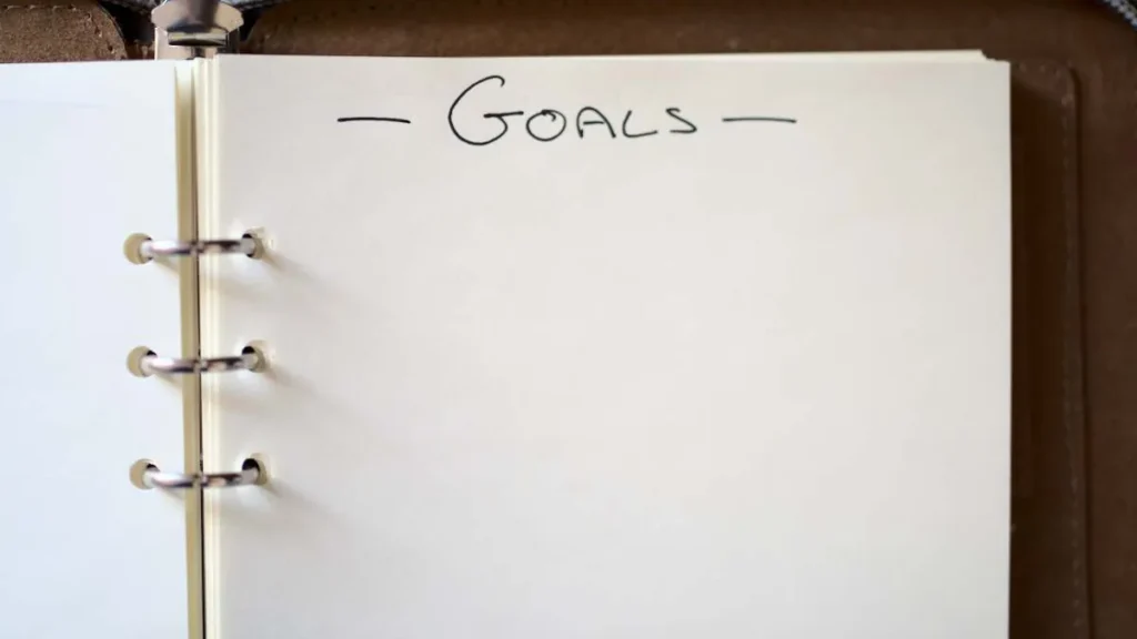 Write your goals in the morning