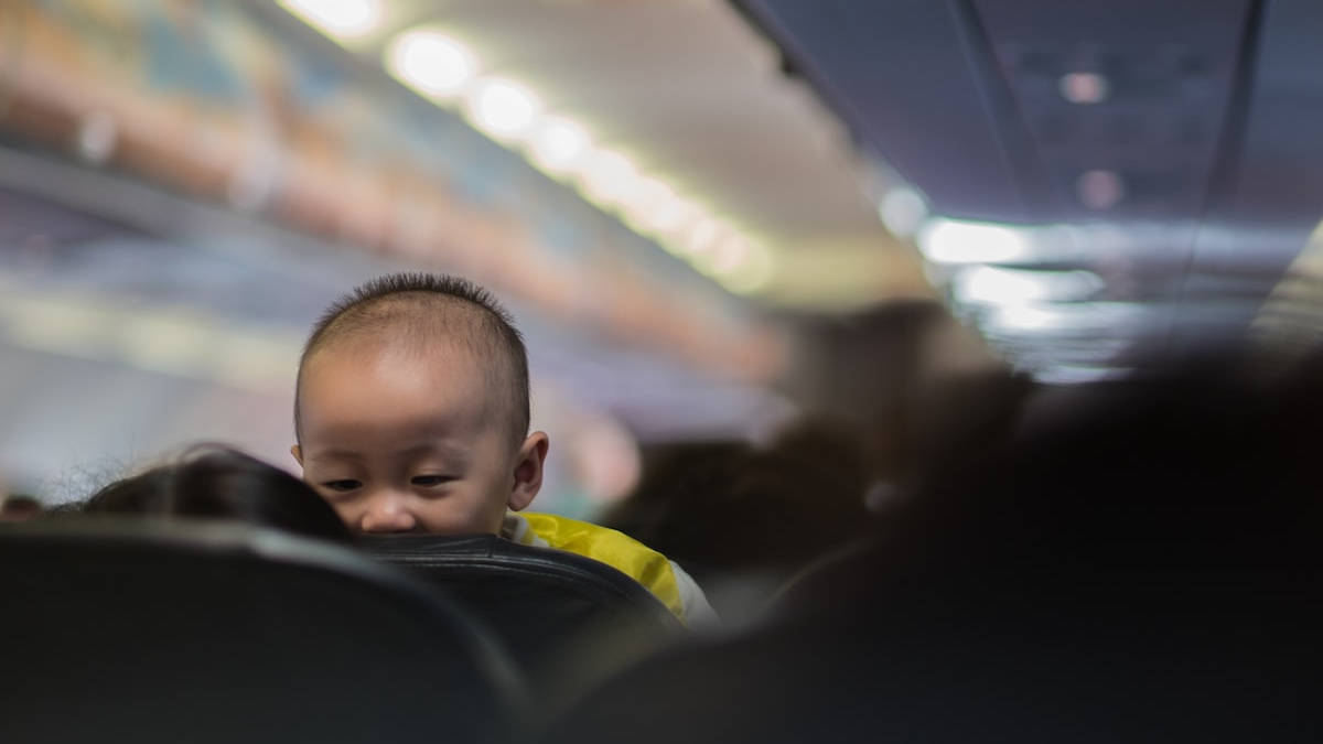 Baby on a plane