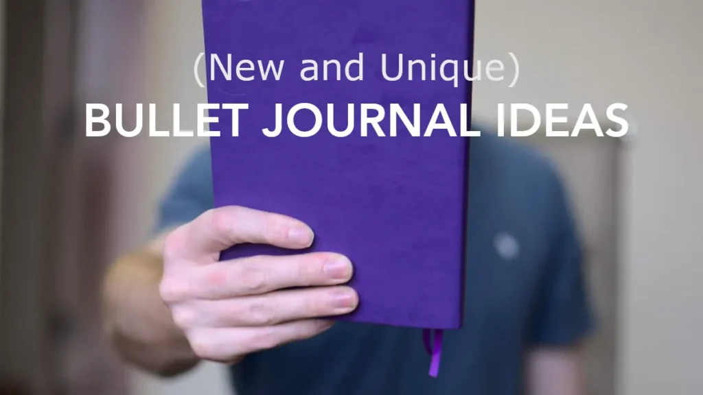 Bullet Journal Ideas and Man Holding a Bullet Journal