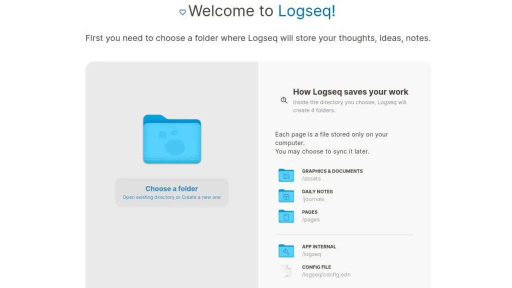 Select Logseq Folder