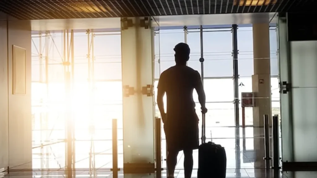 Man Leaving for a college alternative