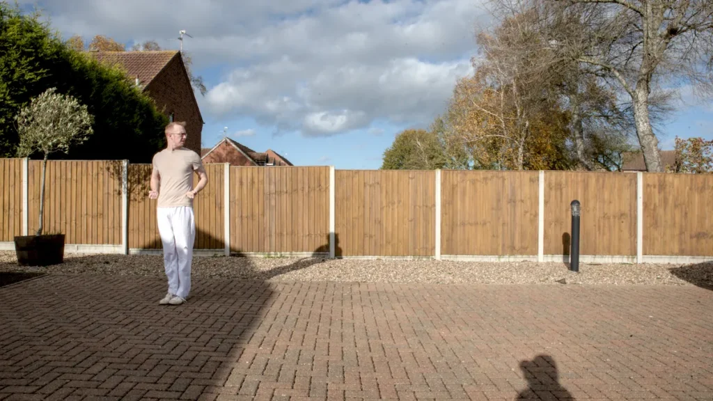 Man in Kung Fu Stance