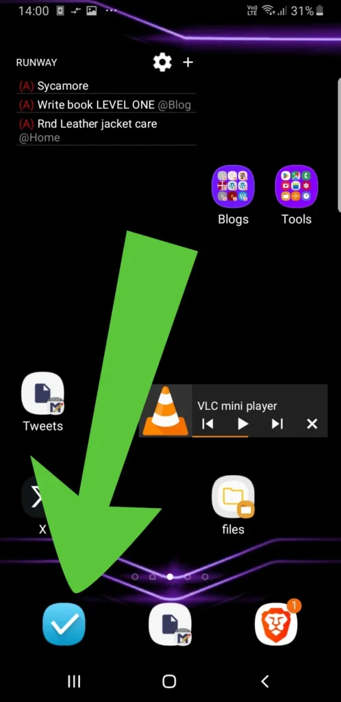 Simpletask Capture Widget on Android