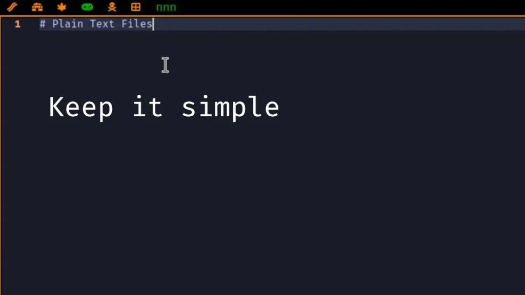 Plain Text Files