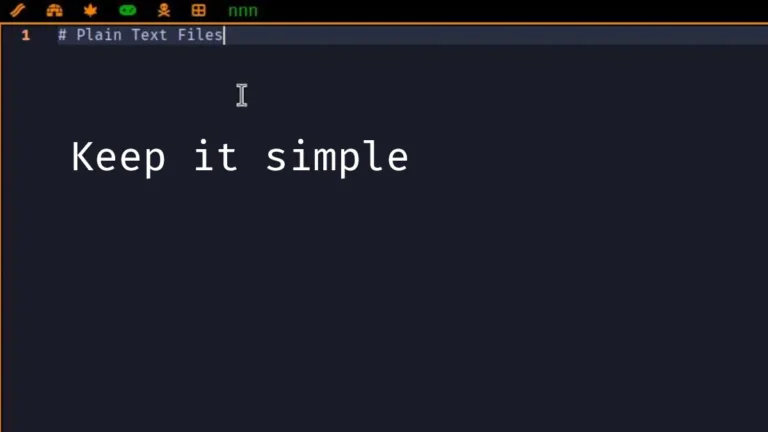 Plain Text Files
