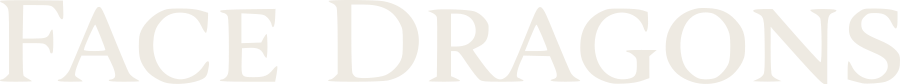 Face Dragons Logo - Wordmark light retina