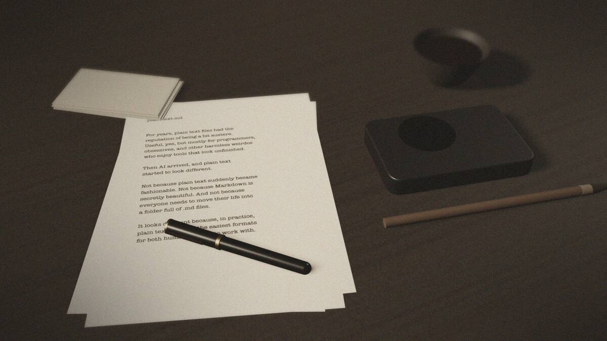 Plain Text in the Age of AI